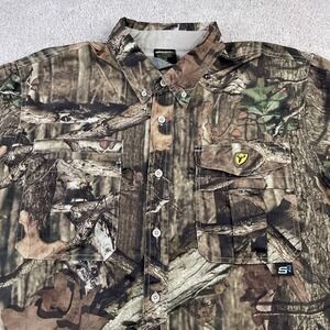 Scent Blocker Shirt Mens XL Brown Mossy Oak Breakup Camo Recon Hunting‎